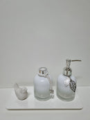 Kit Aromatizador de Ambiente e Saboneteira Boss Branca Degrade 200ml + Essência